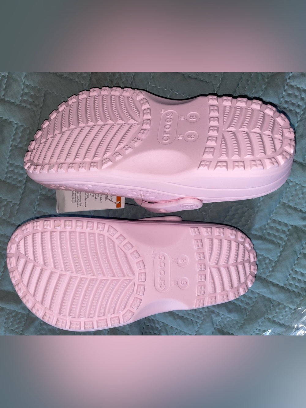 CROCS Woman’s Floral Cut-Out Clog in Light Pink - Picture 4 of 7